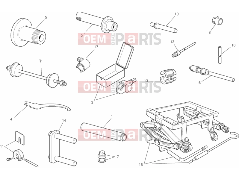 DUCATI 2014 Monster 796 ABS - DMT WORKSHOP SERVICE TOOLS, FRAME » FRAME