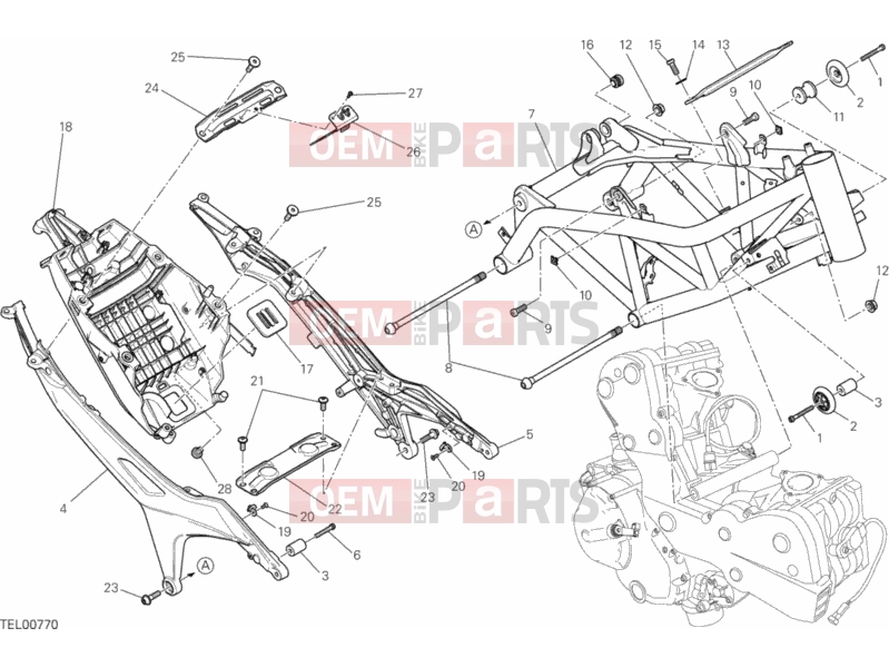 DUCATI 2014 HYPERMOTARD FRAME » FRAME