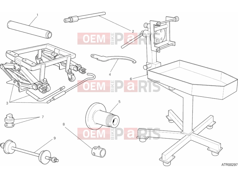 DUCATI 2014 HYPERMOTARD WORKSHOP SERVICE TOOLS (FRAME) » FRAME