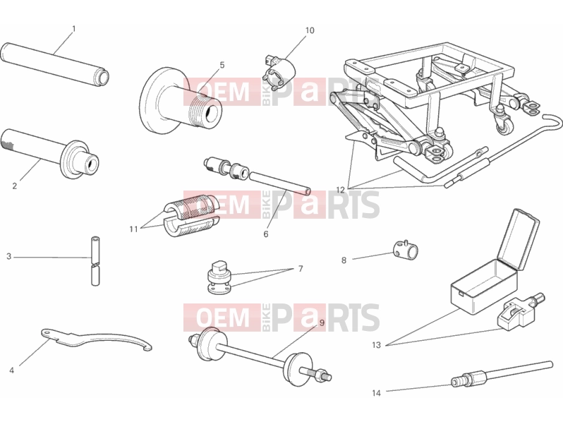 DUCATI 2013 Monster 1100 EVO ANNIVERSARY WORKSHOP SERVICE TOOLS, FRAME » FRAME