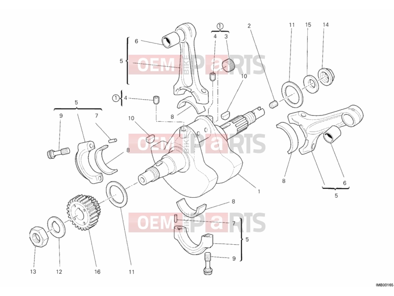 DUCATI 2013 Monster 659 ABS CRANKSHAFT » ENGINE CASE