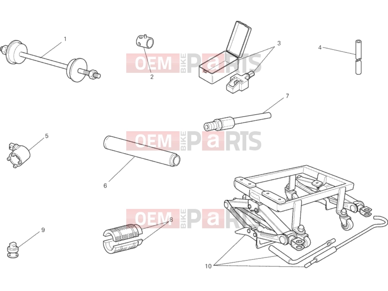 DUCATI 2013 Monster 696 ANNIVERSARY WORKSHOP SERVICE TOOLS, FRAME » FRAME