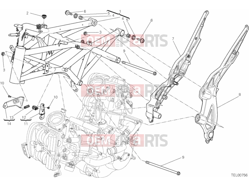 DUCATI 2013 Diavel BRA FRAME » FRAME