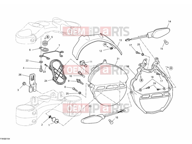 DUCATI 2012 Monster 659 HEADLIGHT » LIGHTING SYSTEM