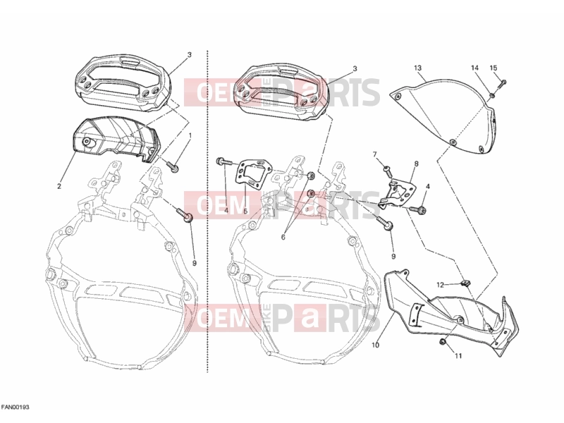 DUCATI 2012 Monster 696 METER » HANDLE BAR