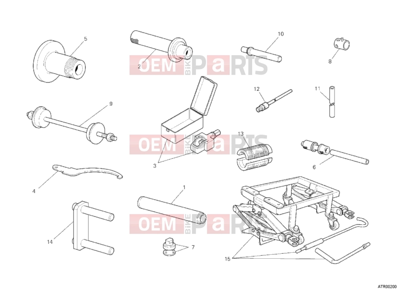 DUCATI 2012 Hypermotard 796 WORKSHOP SERVICE TOOLS, FRAME » FRAME