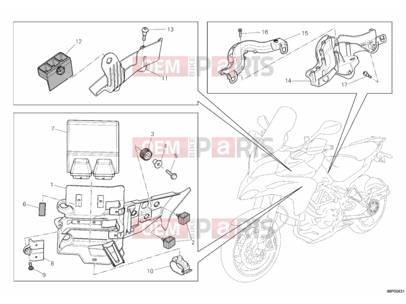 DUCATI 2011 Multistrada 1200 S Sport ENGINE CONTROL UNIT » HANDLE BAR