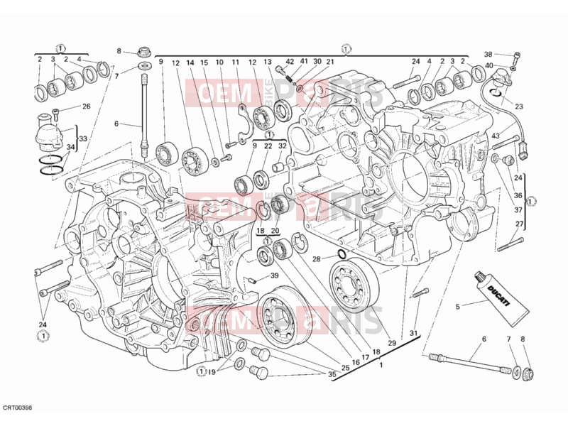 DUCATI 2011 Monster 696 CRANKCASE » ENGINE CASE