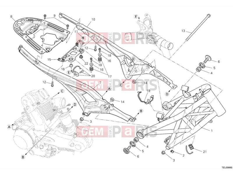 DUCATI 2010 Monster 1100 ABS FRAME » FRAME