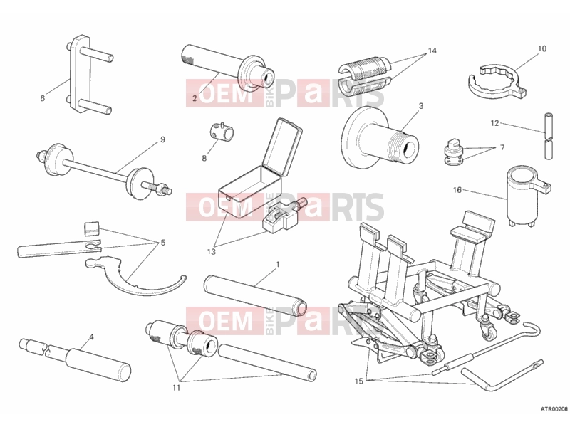 DUCATI 2010 Multistrada 1200 WORKSHOP SERVICE TOOLS, FRAME » FRAME