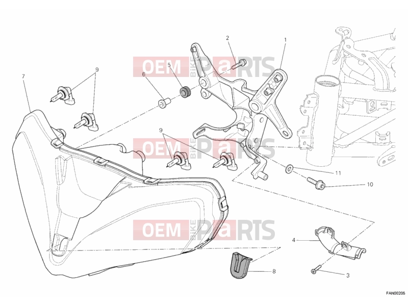 DUCATI 2010 Multistrada 1200 HEADLIGHT » LIGHTING SYSTEM