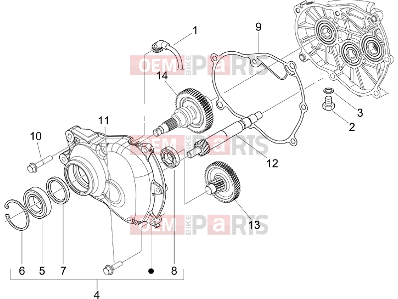 PIAGGIO Beverly 125 Engine » Reduction unit