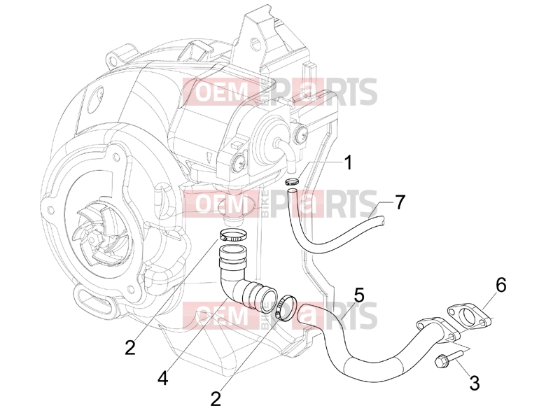 Engine » Secondary air box - Piaggio Beverly 125 2008