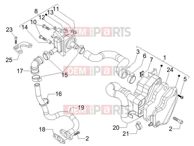Engine » Secondary air box - Piaggio Beverly 250 2006