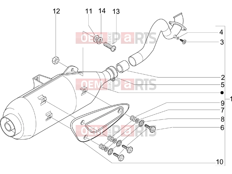 Engine » Silencer - Piaggio Beverly 250 2006