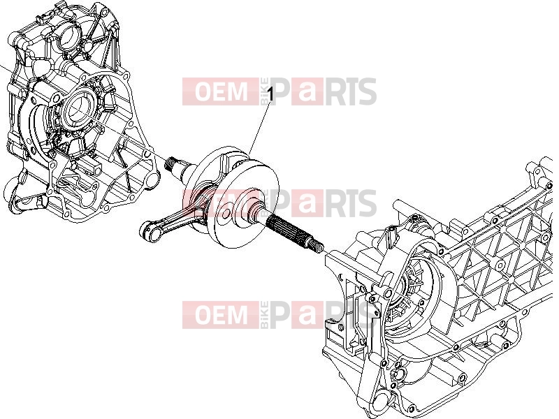 Engine » Crankshaft - Piaggio Beverly 250 Cruiser 2007