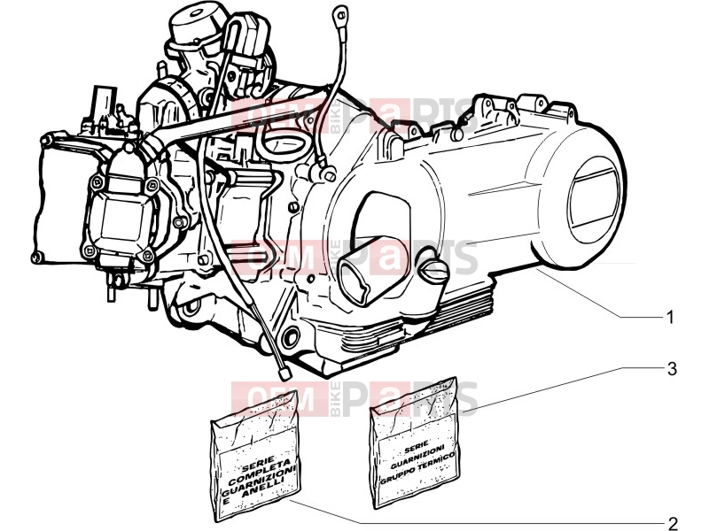 PIAGGIO Beverly 250 Cruiser Engine » Engine, assembly