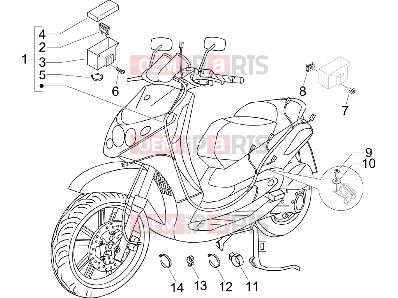 PIAGGIO Beverly 250 Electrical system » Main cable harness