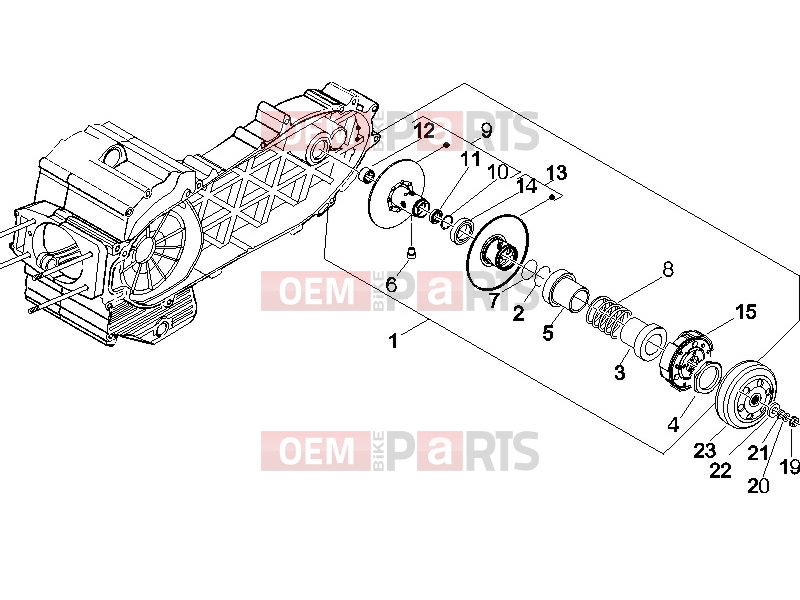 Engine » Driven pulley - Piaggio Beverly 500 2005