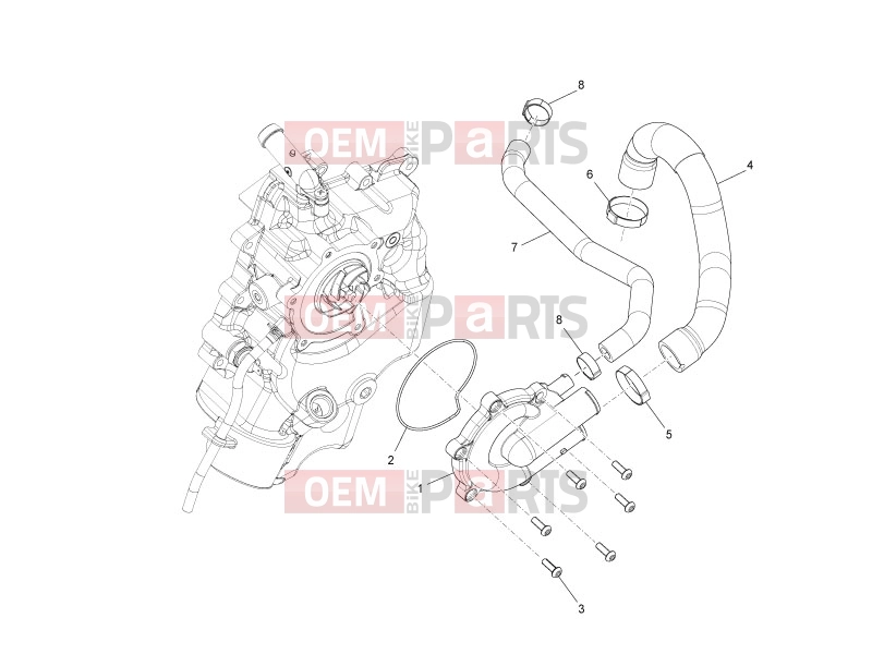 PIAGGIO Beverly 500 Cruiser Engine » Cooler pump