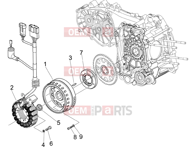PIAGGIO Beverly 500 Cruiser Engine » Flywheel magneto