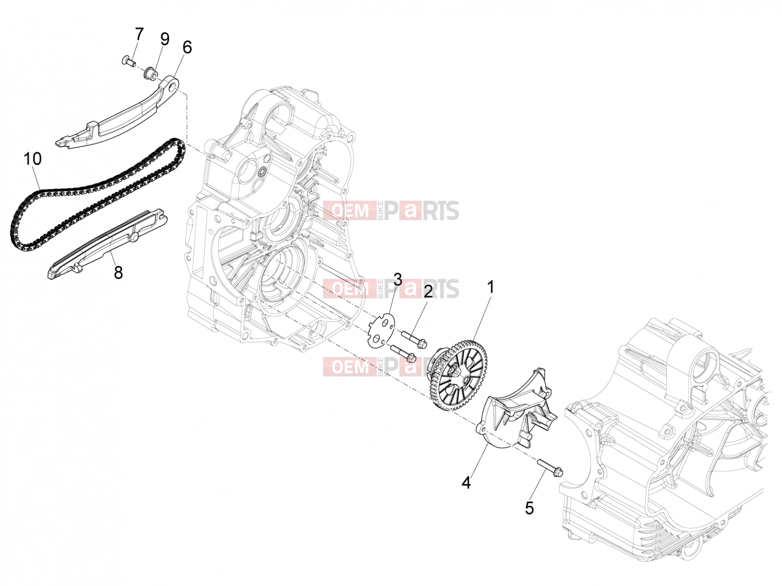 PIAGGIO Beverly 500 Cruiser Engine » Oil pump