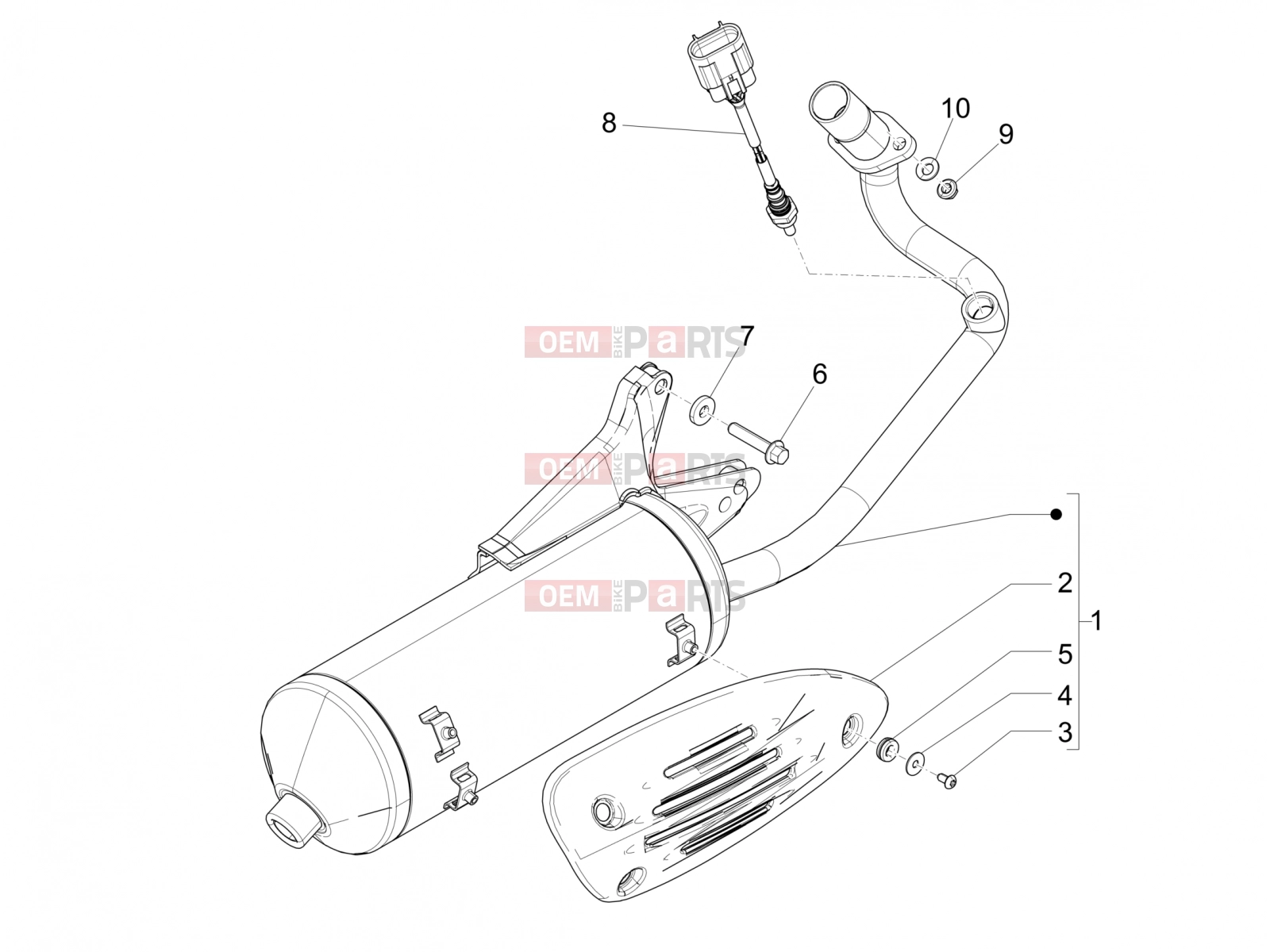 PIAGGIO Fly 150 Engine » Silencer