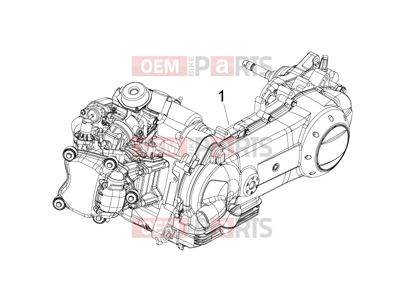 PIAGGIO Fly 150 Engine » Engine, assembly