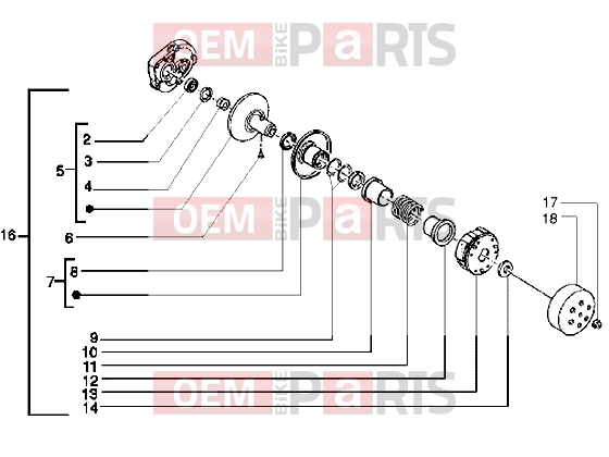 Engine » Driven pulley - Piaggio Free PPTT