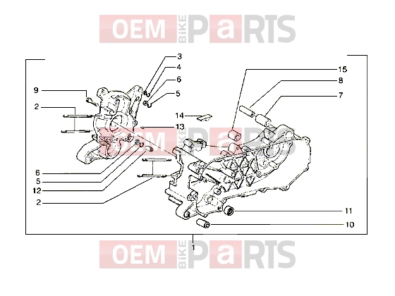 PIAGGIO Engine » Crankcase