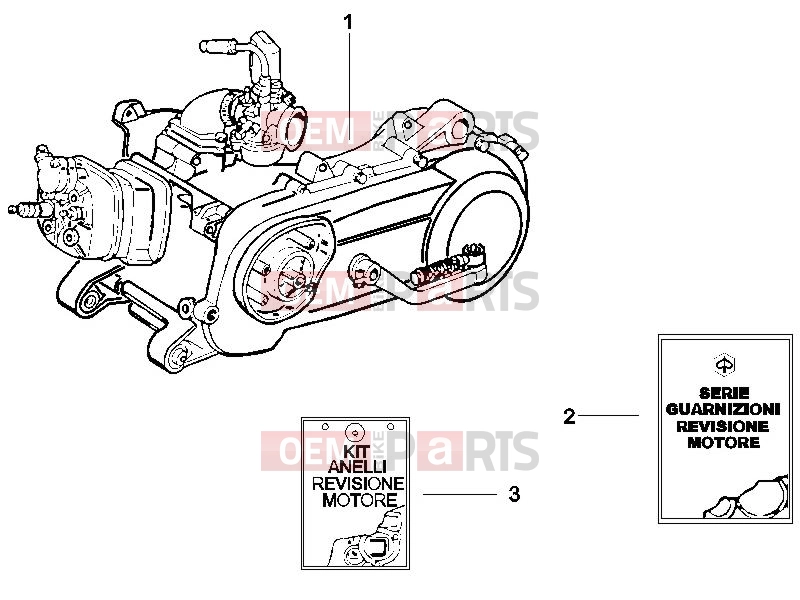 PIAGGIO NRG Power DD Engine » Engine, assembly