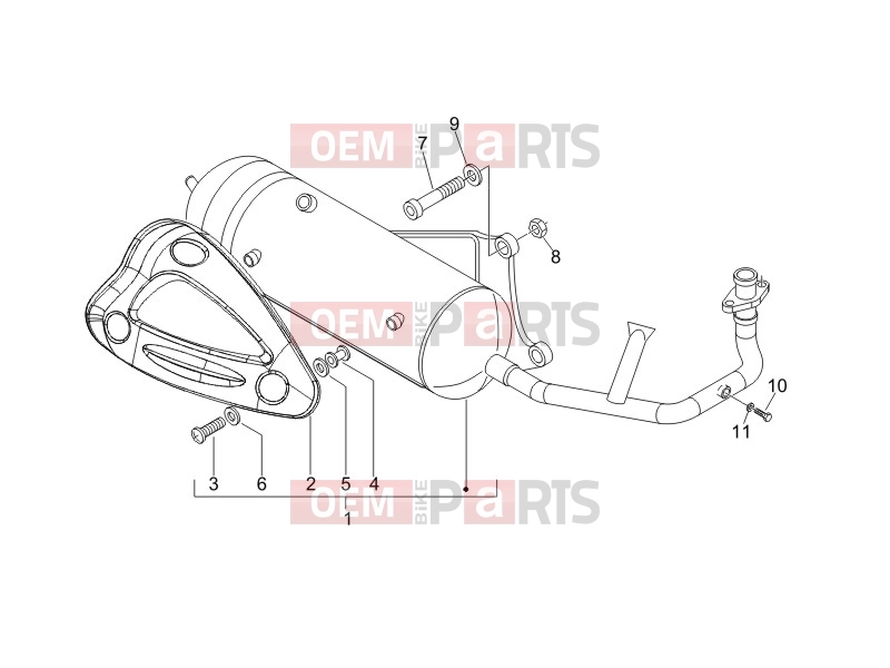 PIAGGIO Typhoon 50 2T Engine » Silencer