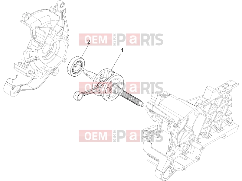 Engine » Crankshaft - Piaggio Typhoon 50 4T 4V E2 (USA, CA) 2015