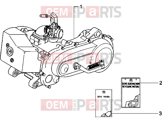 Engine » Engine - Piaggio Typhoon 50 2T MY 2004