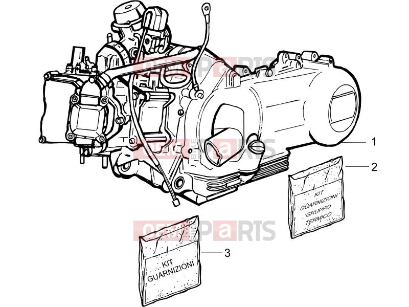 PIAGGIO X8 200 Engine » Engine, assembly