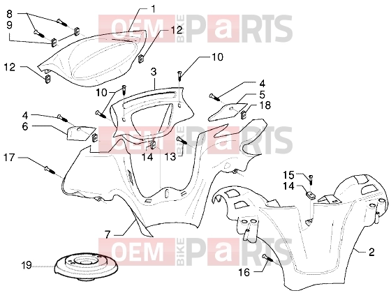 Handlebars » Handlebars covers - Piaggio X9 125