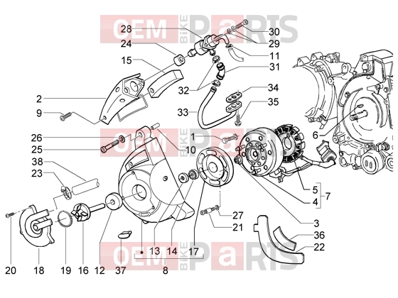 PIAGGIO Engine » Flywheel magneto