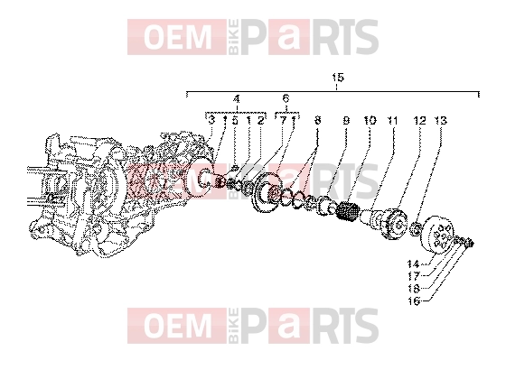Engine » Driven pulley - Piaggio X9 200