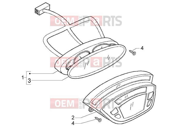 PIAGGIO Handlebars » Instruments set