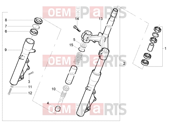 PIAGGIO Suspensions-Wheels » Fork