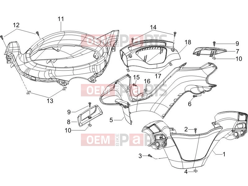 PIAGGIO X9 250 Evolution Handlebars/Steering » Handlebars coverages