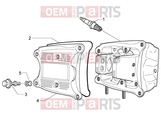PIAGGIO Engine » Cylinder head cover