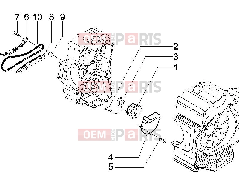 PIAGGIO X9 500 Evolution ABS Engine » Oil pump