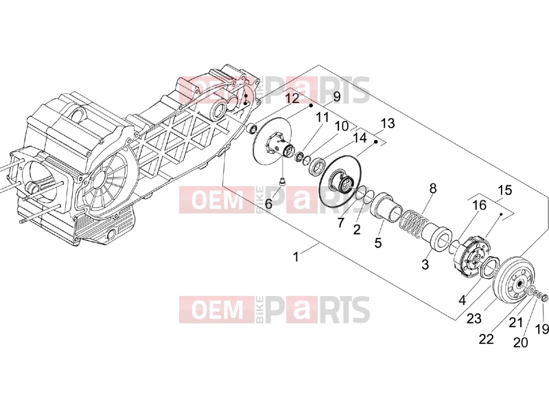 PIAGGIO X9 500 Evolution Engine » Driven pulley