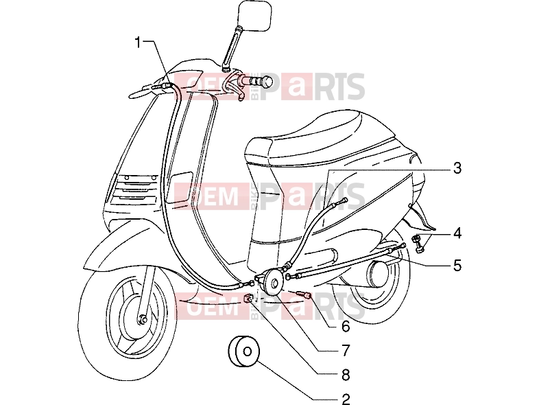 Transmissions » Transmissions - Piaggio Zip 50