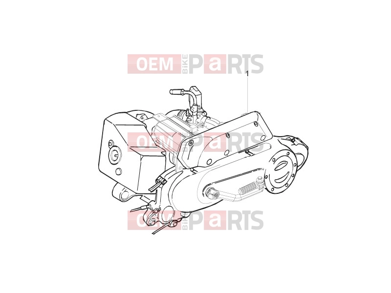 PIAGGIO Zip 50 2T Engine » Engine, assembly