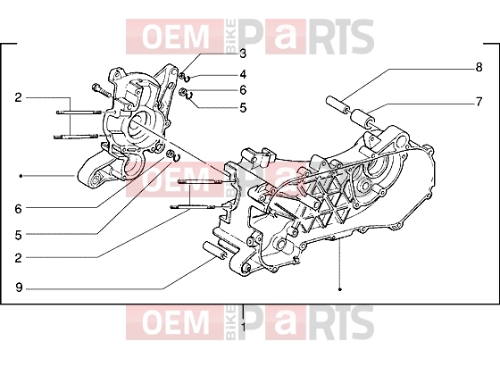 PIAGGIO Engine » Crankcase