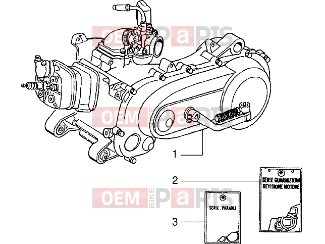 Engine » Engine - Piaggio Zip SP 50 old.