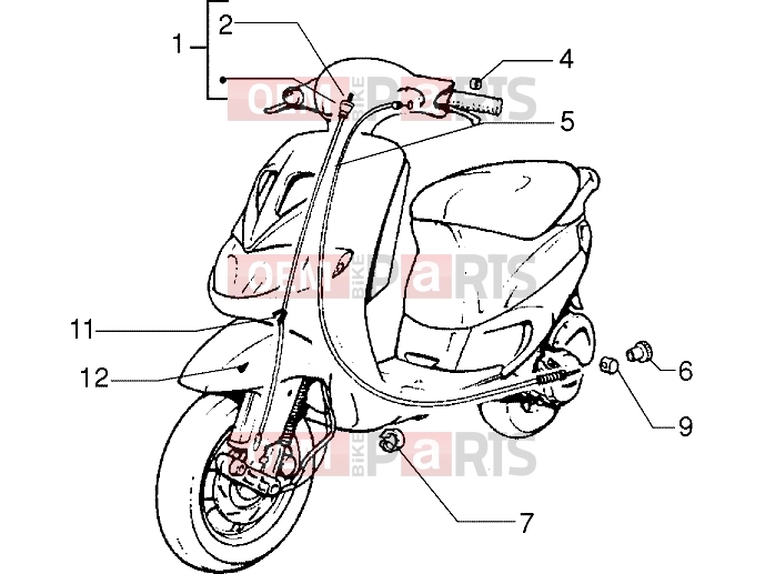 Transmissions » Transmissions - Piaggio Zip SP 50 old.