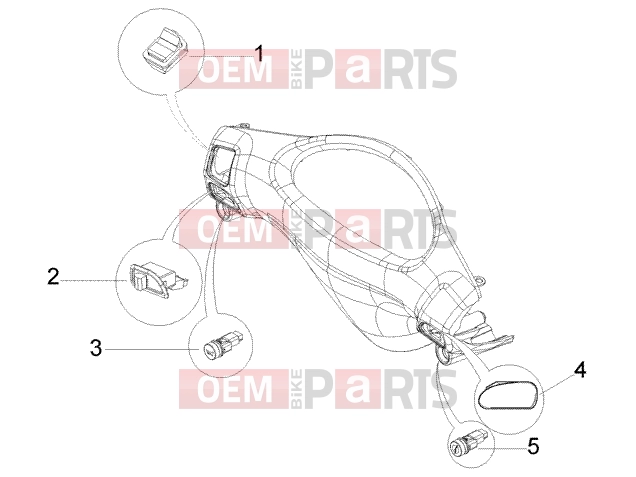 Electrical system » Electrical device - Piaggio Fly 50 4T